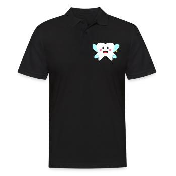 Dent fée mignonne amusement nettoyage - Polo Homme - noir - Devant - Kai (181cm)