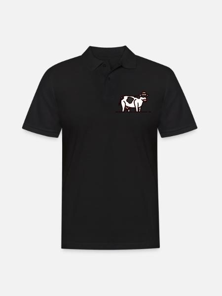 Élevage de vaches fermières - Polo Homme - noir