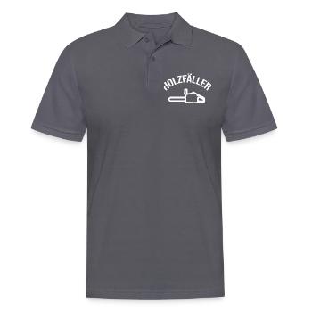 Holzfäller Baumfäller Säge Axt - Männer Poloshirt - Anthrazit - Vorne - Nico (186cm)