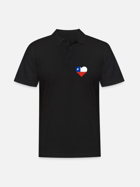 Chile Chilean flag flag - Men's Polo Shirt - black