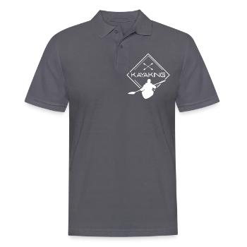 Kayak Kajakfahrer Kajakfahren Kajak Kayaking - Polo Homme - charbon - Devant - Nico (186cm)