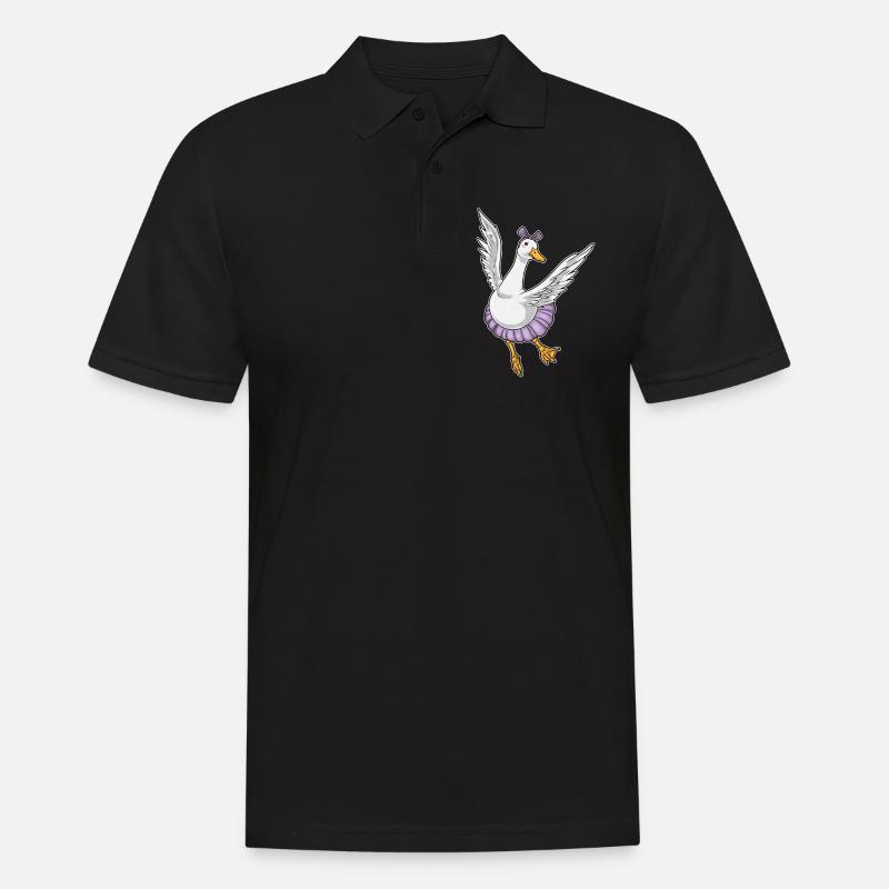Canard Ballerine Ballet Danse - Polo Homme - noir