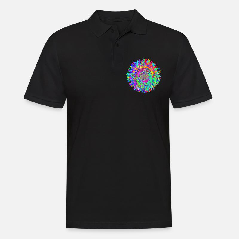 splish splash - Männer Poloshirt - Schwarz
