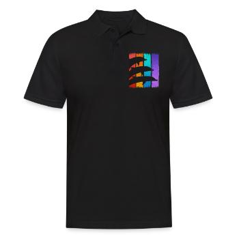 Rettet die Wale Tier Delfin Delfine Meeresbewohner - Männer Poloshirt - Schwarz - Vorne - Kai (181cm)