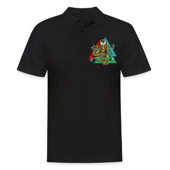 Fairy tale dragon chinese - Men's Polo Shirt - black - Front - Kai (181cm)