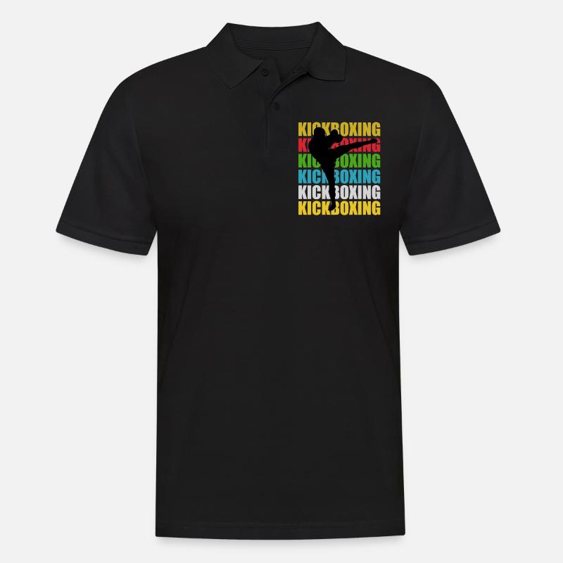 Kickboxen Kickboxing - Männer Poloshirt - Schwarz
