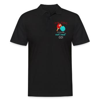 Ping-pong - Polo Homme - noir - Devant - Kai (181cm)