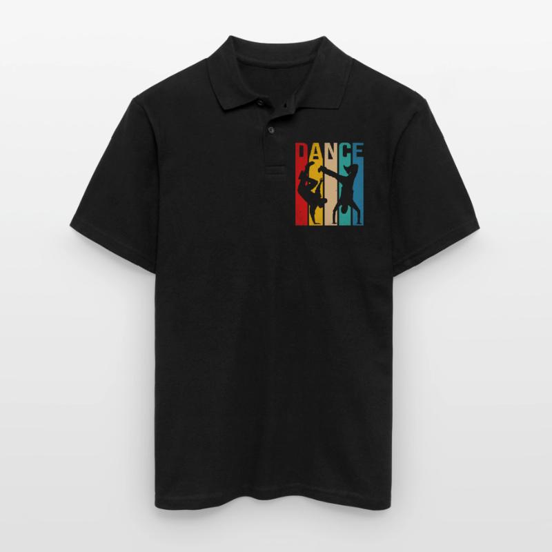 Retro Dancer Dancing Breakdancing Bboy Breakdancer Men's Polo Shirt