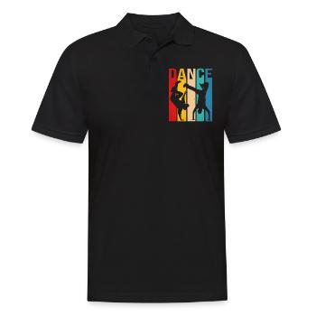 Breakdancing - Men's Polo Shirt - black - Front - Kai (181cm)