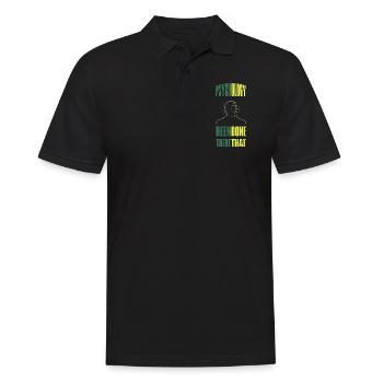 Psychologe - Männer Poloshirt - Schwarz - Vorne - Kai (181cm)