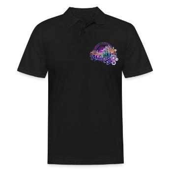 Milan J - Men's Polo Shirt - black - Front - Kai (181cm)