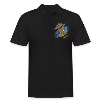 Cello - Männer Poloshirt - Schwarz - Vorne - Kai (181cm)
