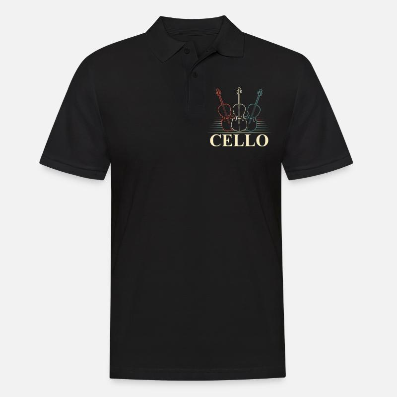 Cello - Männer Poloshirt - Schwarz