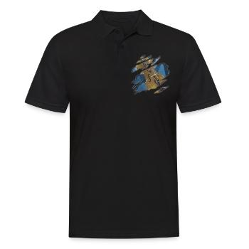 Cello string instrument - Men's Polo Shirt - black - Front - Kai (181cm)