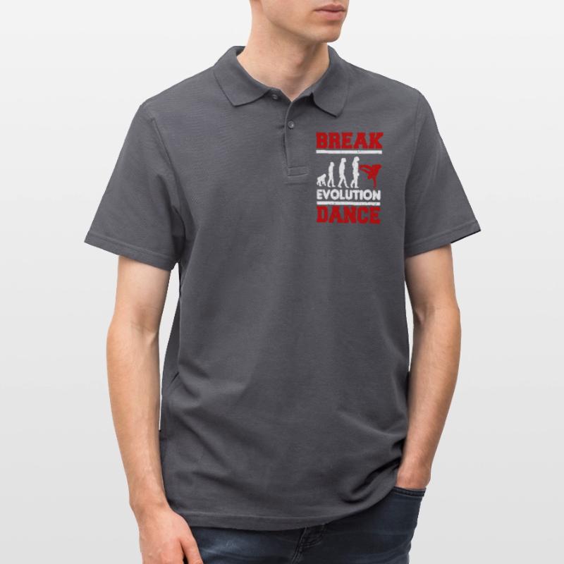 Breakdancing Evolution Breakdance BBoy Tänzer Männer Poloshirt