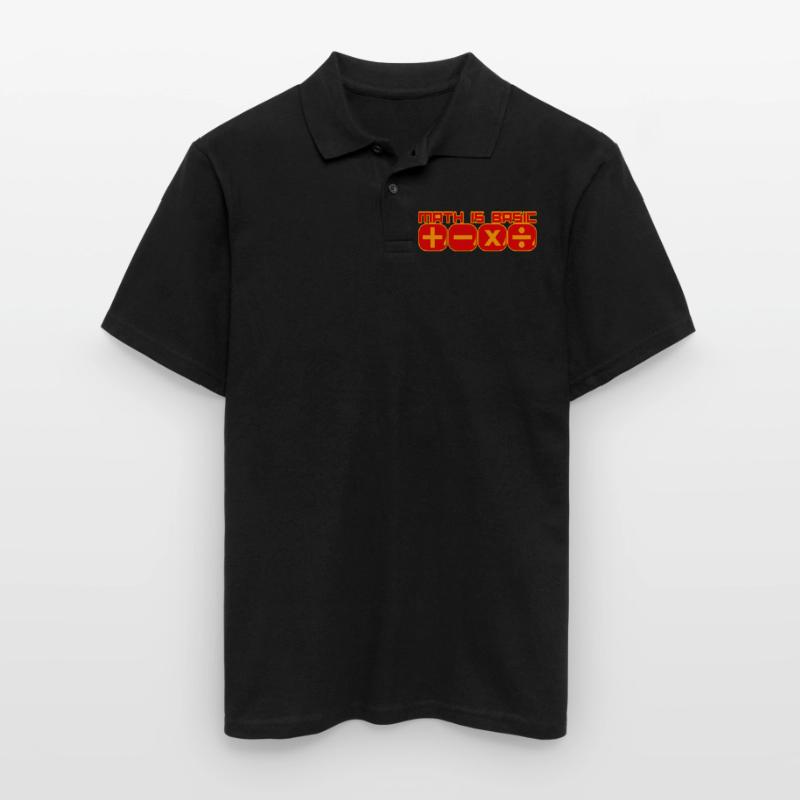 Math Is Basic Math Math Professeur de mathématiques Polo Homme