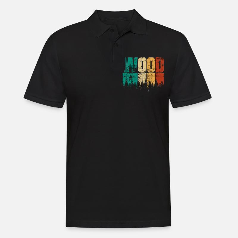 Jäger Bergsteiger Wanderer - Männer Poloshirt - Schwarz