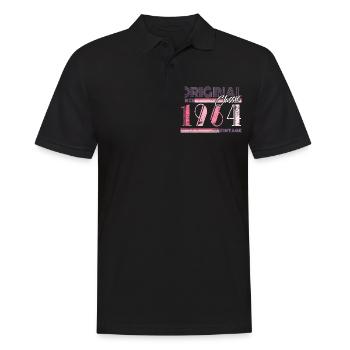 60. Geburtstag 2024 Feier best of Jahrgang 1964 - Männer Poloshirt - Schwarz - Vorne - Kai (181cm)
