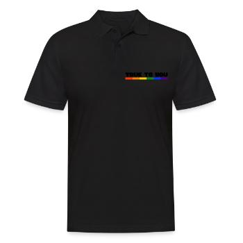 Rainbow Connection Embrace, Happy Pride - Männer Poloshirt - Schwarz - Vorne - Kai (181cm)
