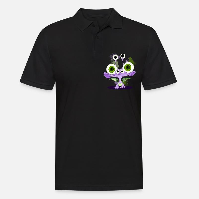 Crapouilli - Männer Poloshirt - Schwarz