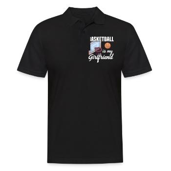 Basketball Is My Girlfriend Design Joueur de basket-ball - Polo Homme - noir - Devant - Kai (181cm)