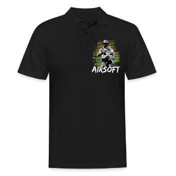 Airsoft / Softair / Softgun / AEG Airsoft Milsim - Polo Homme - noir - Devant - Kai (181cm)