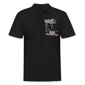 Motorcycle Lifestyle / Moto / moto biker - Polo Homme - noir - Devant - Kai (181cm)