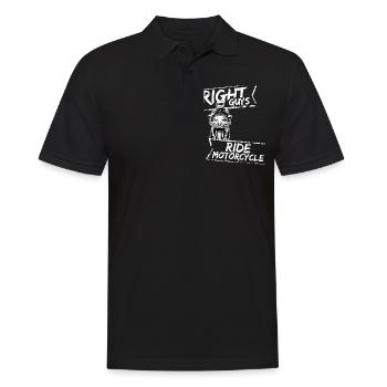 Motorcycle Lifestyle / Moto / moto biker - Polo Homme - noir - Devant - Kai (181cm)