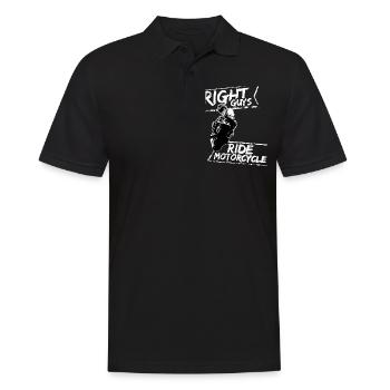 Motorcycle Lifestyle / Moto / moto biker - Polo Homme - noir - Devant - Kai (181cm)