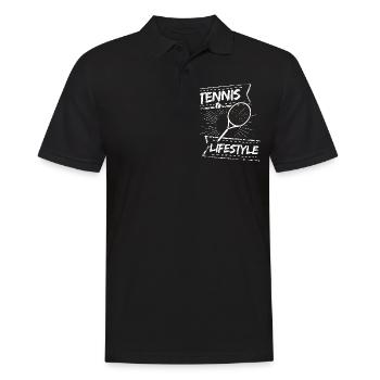 tennis / tennis / joueur de tennis / de tennis / de tennis - Polo Homme - noir - Devant - Kai (181cm)
