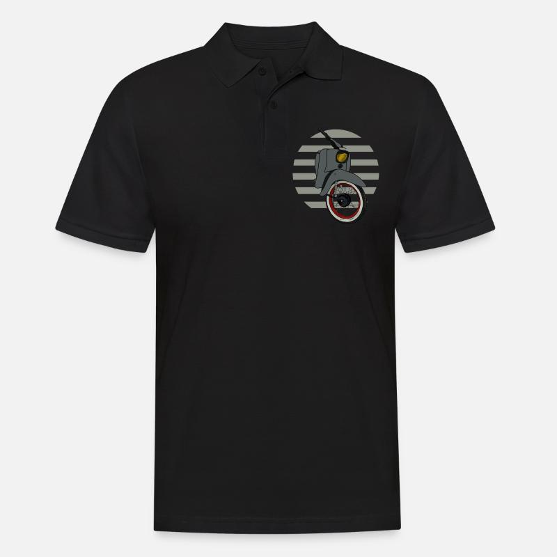 Schwalbe KR51 / Schwalbenfahrer / Ostalgie / Mofa - Männer Poloshirt - Schwarz