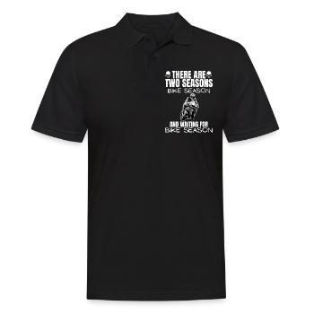 Motorcycle Lifestyle / Motorcycle / Motorcycles biker - Men's Polo Shirt - black - Front - Kai (181cm)