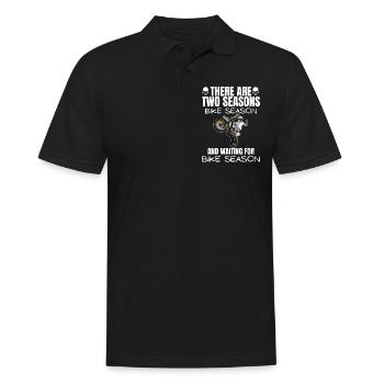 Motorcycle Lifestyle / Motorcycle / Motorcycles biker - Men's Polo Shirt - black - Front - Kai (181cm)
