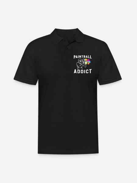 Paintball / Airsoft / Paintballer: Paintball - Men's Polo Shirt - black