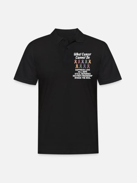 Cancer Fighter Cancer Awareness: Hvad Kræft - Herre poloshirt - sort