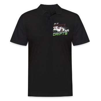 Car Drifting Racing Racecar Motorsport Mechanic - Männer Poloshirt - Schwarz - Vorne - Kai (181cm)