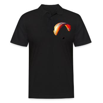 Enjoy the freedom of paragliding - Men's Polo Shirt - black - Front - Kai (181cm)