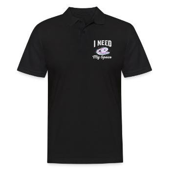 Solar System I need my space galaxy - Men's Polo Shirt - black - Front - Kai (181cm)