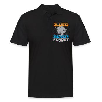 Sonnensystem Pluto Vergiss Niemals 30-06 - Männer Poloshirt - Schwarz - Vorne - Kai (181cm)