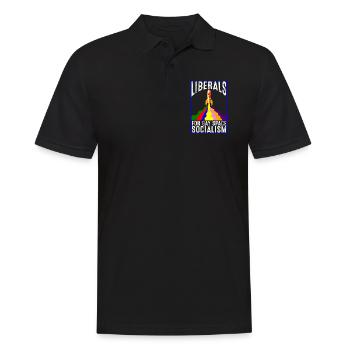 Libéraux pour les gays Socialisme spatial - Polo Homme - noir - Devant - Kai (181cm)