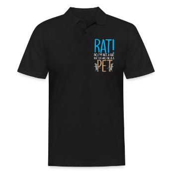 Rat! No, I'm not a rat, but I have - Men's Polo Shirt - black - Front - Kai (181cm)