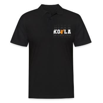 Koala Animal Bear Tree - Men's Polo Shirt - black - Front - Kai (181cm)