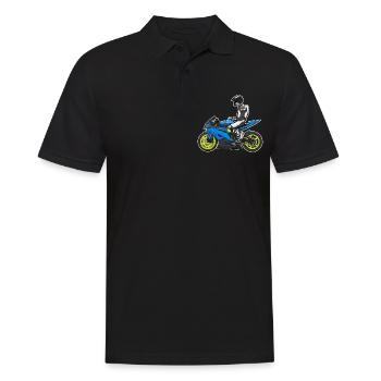 Moto Lifestyle / Moto / Moto motard - Polo Homme - noir - Devant - Kai (181cm)