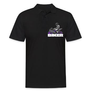 Motorcycle Lifestyle / Motorcycle / Motorcycles biker - Men's Polo Shirt - black - Front - Kai (181cm)