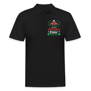Rentier Weihnachten Pullover - Männer Poloshirt - Schwarz - Vorne - Kai (181cm)