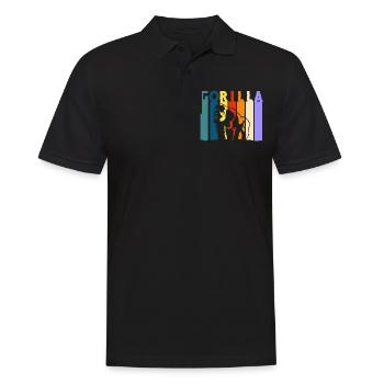 Gorilla Banana Chimpanzee - Men's Polo Shirt - black - Front - Kai (181cm)