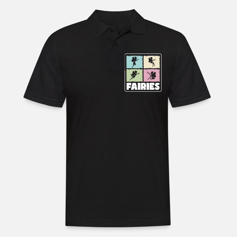 Fee Schwester Feen - Männer Poloshirt - Schwarz