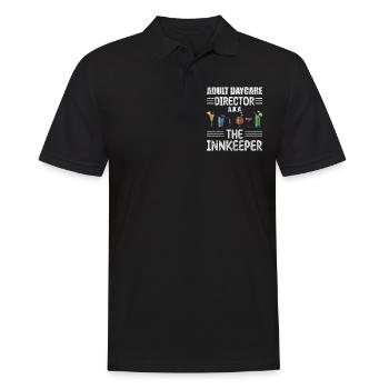 Wirt Bier Shots Gemütlich - Männer Poloshirt - Schwarz - Vorne - Kai (181cm)