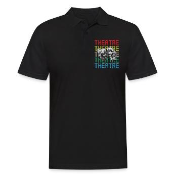 Schauspieler Schauspiel Kunst Theaterstück - Männer Poloshirt - Schwarz - Vorne - Kai (181cm)