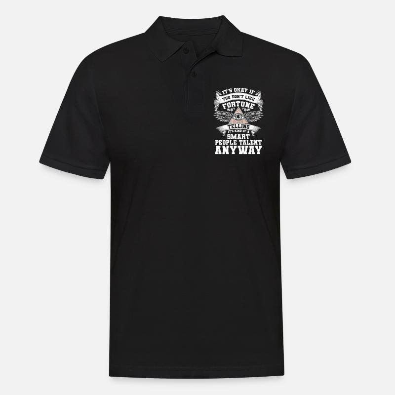 Hellseher Sterne - Männer Poloshirt - Schwarz